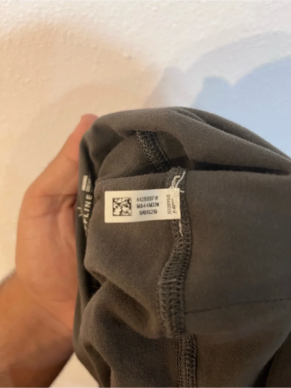 OFFLINE by Aerie OG High-Waisted Leggings Charcoal Grey Dip Dye Hem Size Large